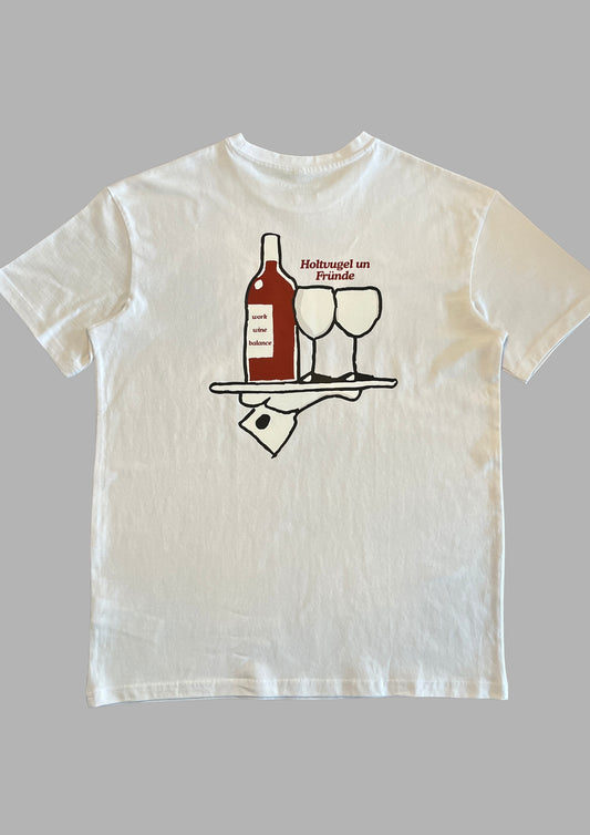 Ladies Work Wine Balance Tee