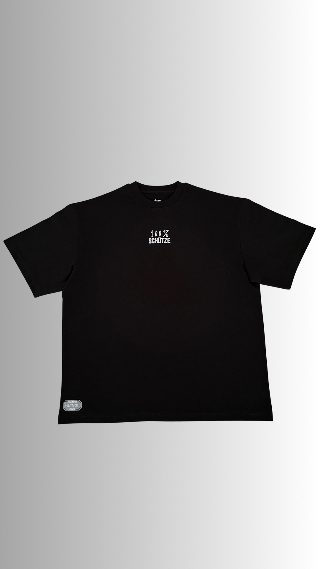 100% Schütze Tee (black/white)