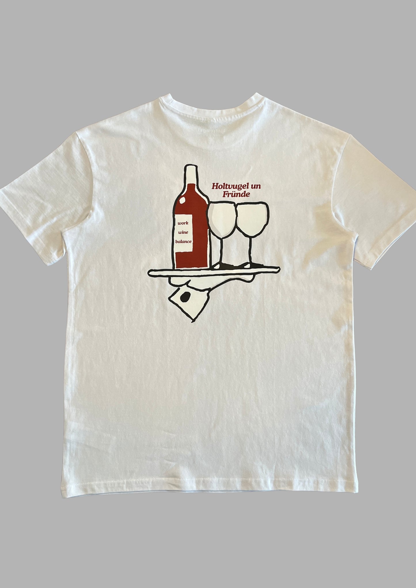 Ladies Work Wine Balance Tee