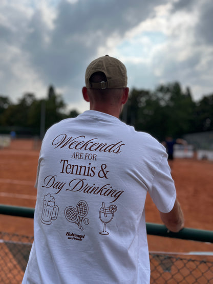 Men Tennis & Day Drinking Tee