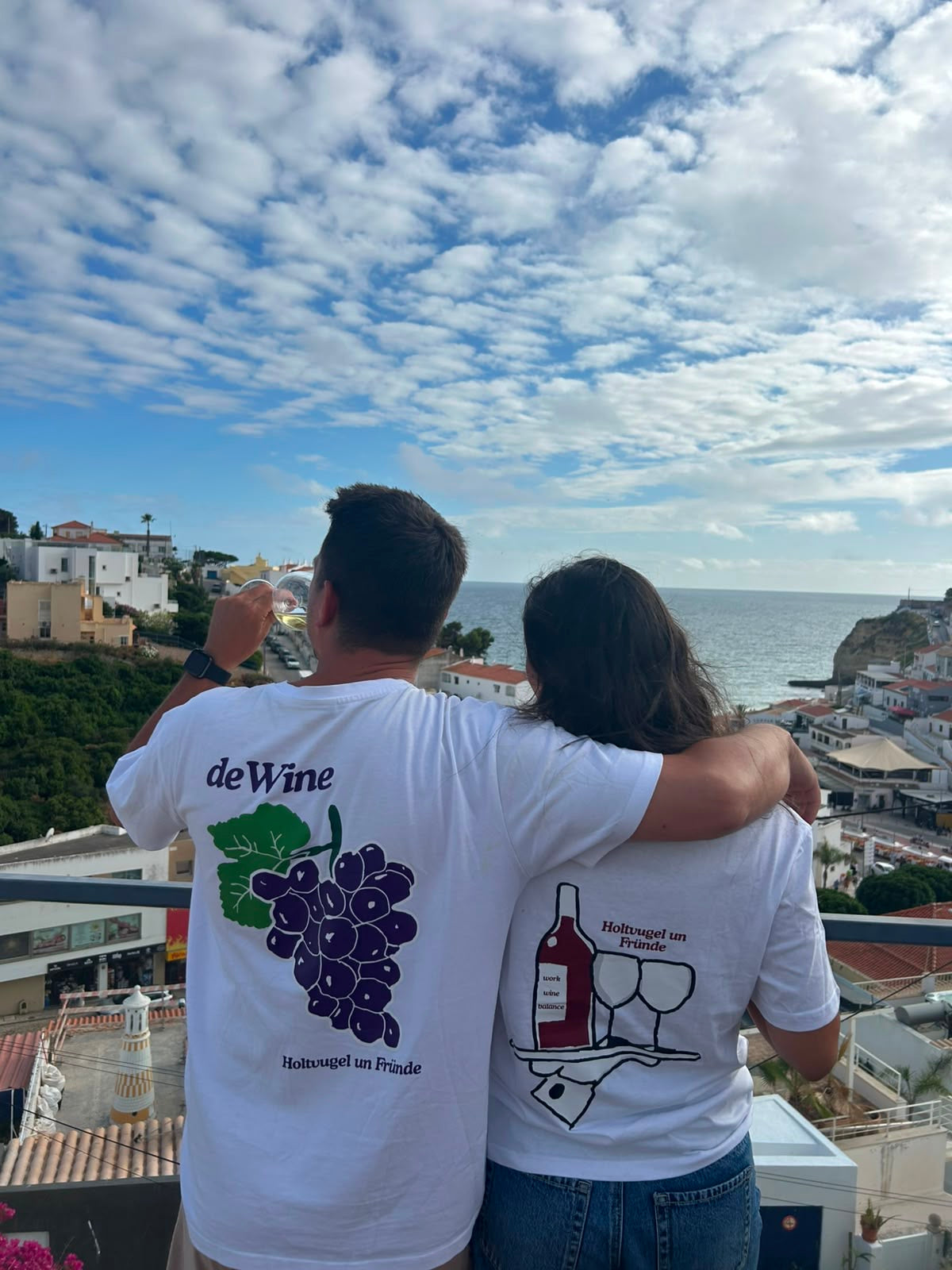 Ladies Work Wine Balance Tee