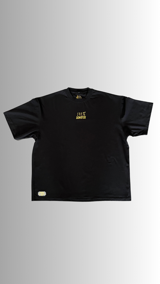 100% Schütze Tee (black/gold)